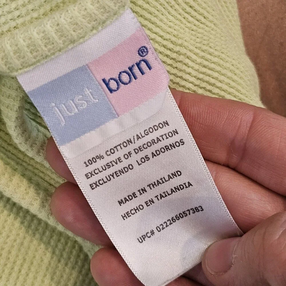 Just Born Green Baby Blanket 